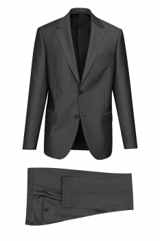 Slim body grey plain suit