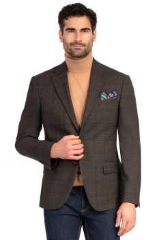 Slim body brown carouri blazer
