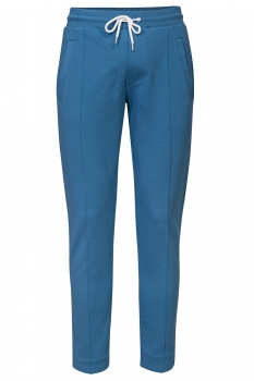 Slim body blue plain trousers