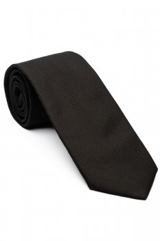 Cravata matase tesuta neagra uni