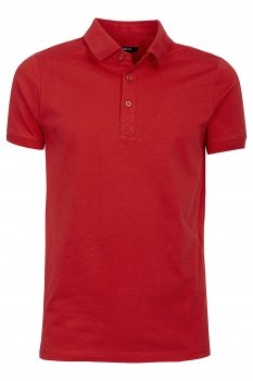 Tricou polo slim grena uni
