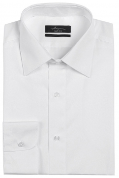 Slim body white plain shirt