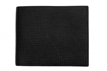 Wallet black genuine leather