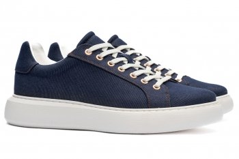 Sneakers albastri textil