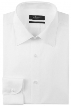 Shaped white plain shirt