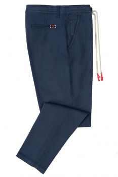Baggy navy plain trousers