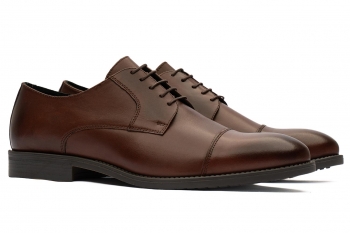 Brown genuine leather shoes
