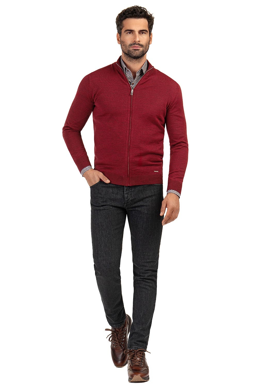 lose yourself reign Vegetation Pulover Slim Rosu uni Bigotti.ro VBPVPR0GT70A10109