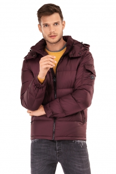 Burgundy plain jacket