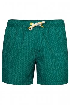 Short verde print geometric