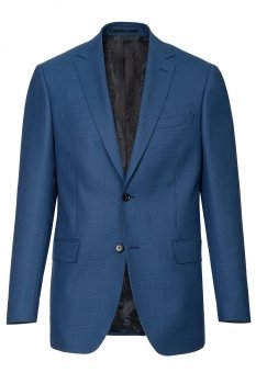 Sacou slim canaletto albastru uni