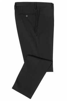 Slim body black plain trousers