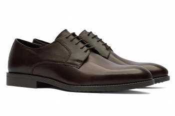 Brown genuine leather shoes