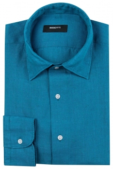 Shaped albastru uni camasi