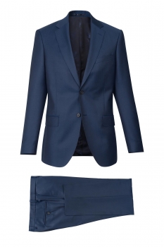 Superslim blue plain suit