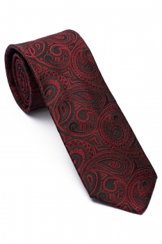 Matase tesuta negru floral