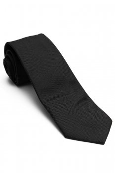 Cravata Matase tesuta Neagra Uni