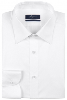 Slim body white plain shirt