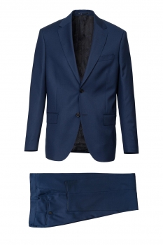 Slim body blue plain suit
