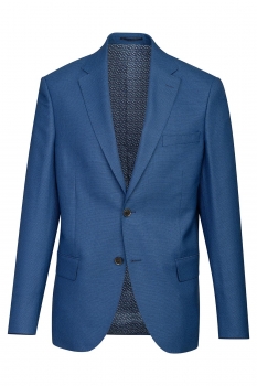 Slim body blue plain blazer