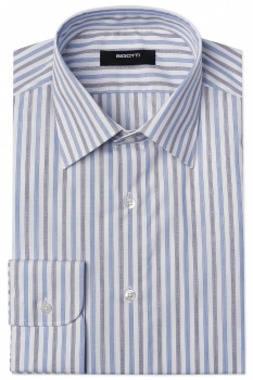 Slim body white stripe shirt