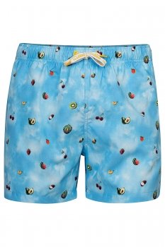 Short multicolor print geometric