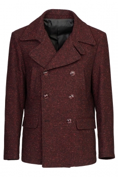 Burgundy plain jacket