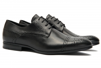 BLACK GENUINE LEATHER SHOES