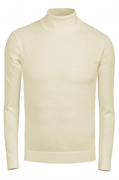 Slim body white sweater