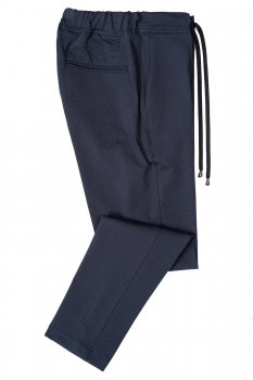 Pantaloni slim bleumarin uni