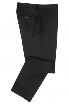 Slim body black plain trousers