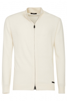 Slim body white sweater
