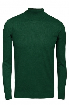 Slim body green sweater