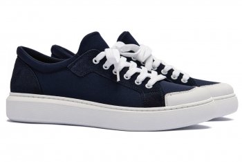 Sneakers bleumarin piele naturala