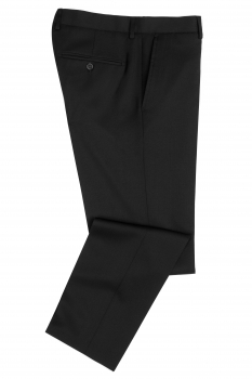 Slim body black plain trousers