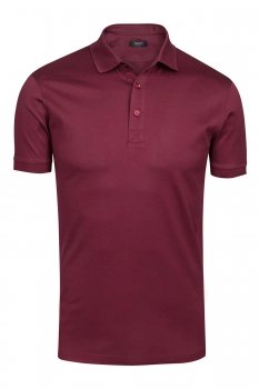 Tricou polo slim rosu uni