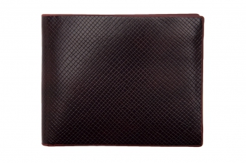 Wallet burgundy genuine leather