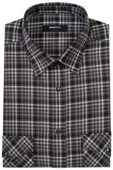 Slim body black carouri shirt