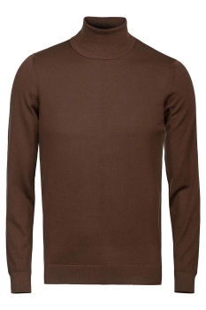 Slim body brown sweater
