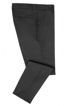 Slim body black plain trousers