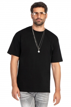 Tricou oversize negru uni