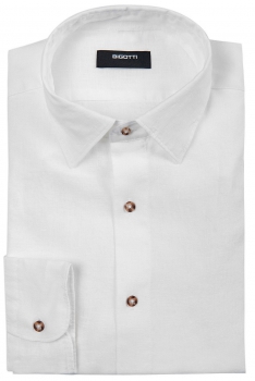 Superslim White Plain Shirt