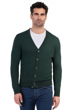 Slim body green sweater