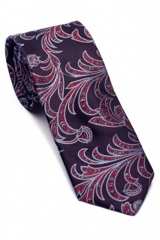 Matase tesuta bleumarin floral