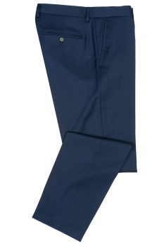 Slim body blue plain trousers