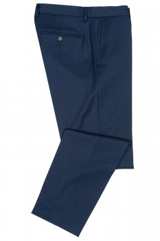Pantaloni slim conti albastri uni