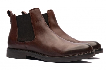 Brown genuine leather shoes