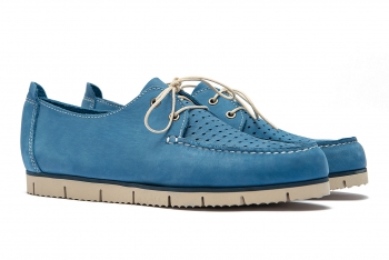 Blue Nubuck leather Shoes