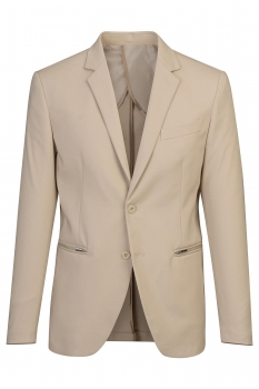 Slim body grej plain blazer