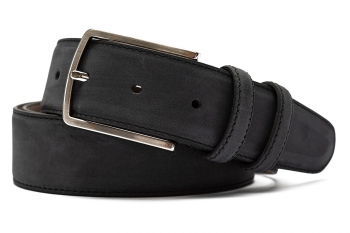 Belt Black Nubuck leather